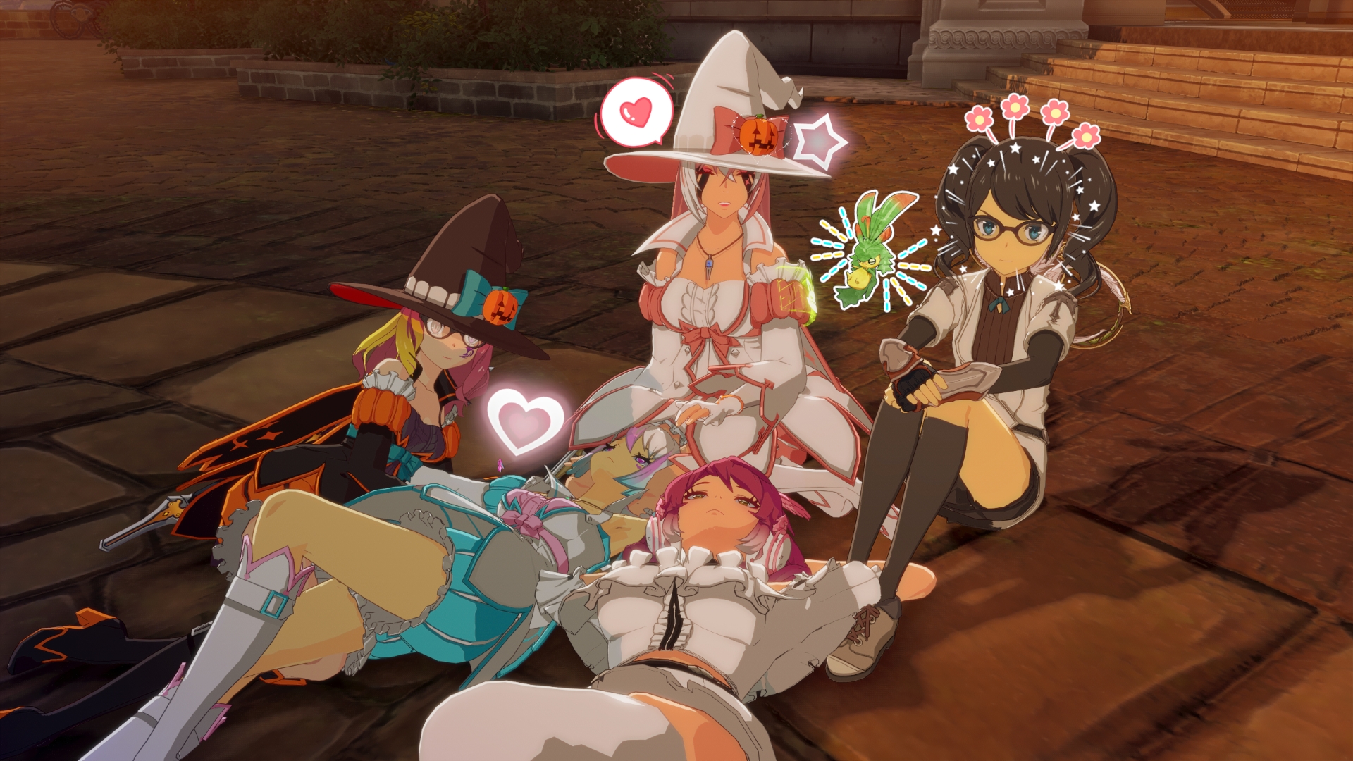 Sitting with the cute group